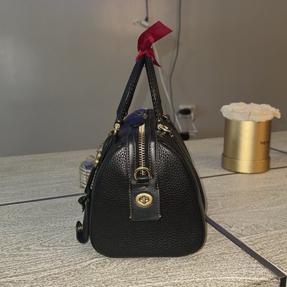 Coach Ruby 25 Satchel, Black with Gold Hardware - Picture 2 of 15